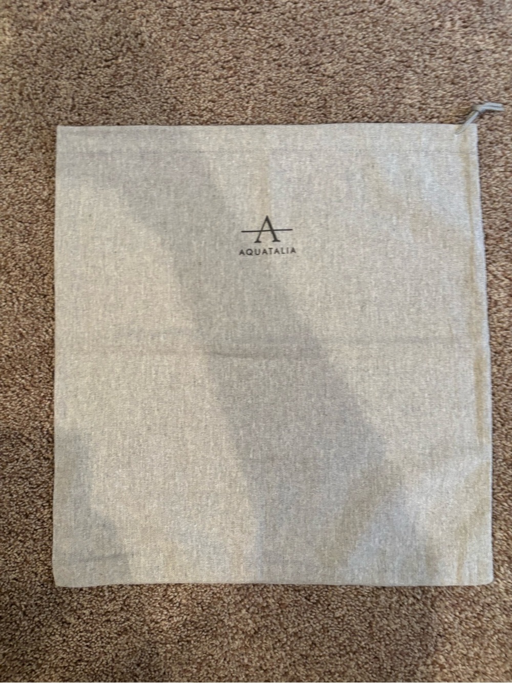Aquatalia Beige Dust Bag with Logo